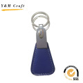 Black PU Leather Key Ring with Two Tone